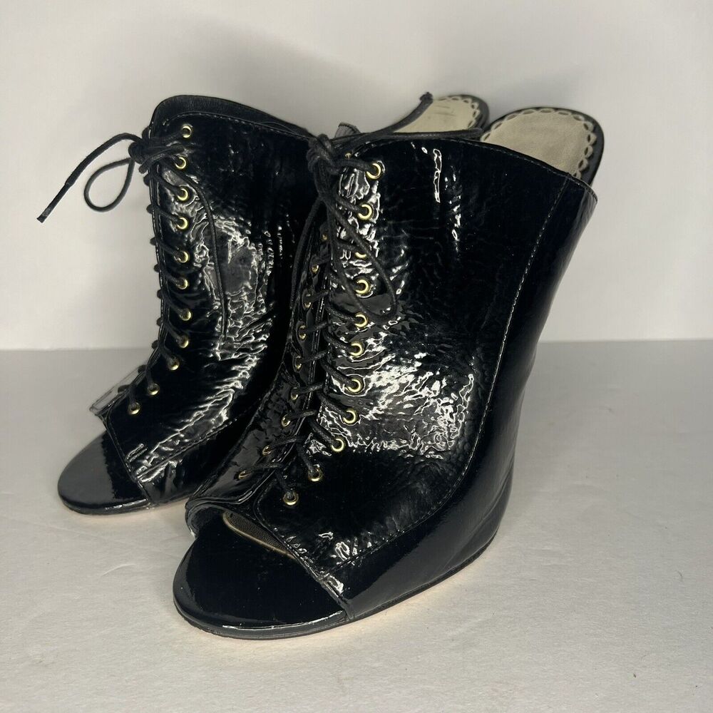 Bebe St. Tropez Mule In Black TP094 Size 8